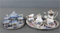 2x The Bid Mini Porcelain Tea Sets