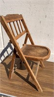 Antique wooden Child’s folding Chair