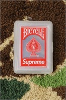 Supreme Bicycle Clear Playing Cards, Red, New