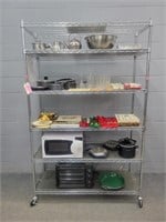 Kitchenware & Appliance Lot  - Rack Not Included