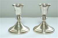 TOWELL STERLING CANDLE STICKS