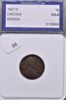 1927 D IGS VG8 LINCOLN CENT