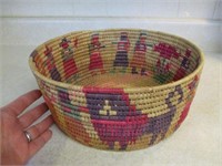 Nice handmade colorful Indian basket