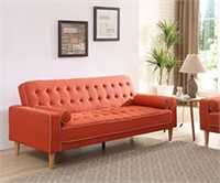 New Glory Andrews Sofa Bed in Orange w/Damage