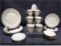 Lenox Charleston cups, saucers and plates.