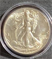 1947 Walking Liberty Silver Half Dollar High Grade