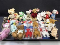 Assorted TY Plush Toys. Beanie babies