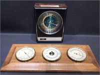 Vintage Howard Miller World Clock and Verichron
