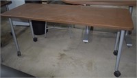 BROWN LAMINATE 60" X 24" TRAIN TABLE