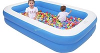 Inflatable Swimming Pool Blue Blow up Above