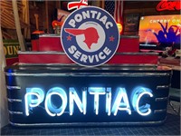 39 x 29” Neon Pontiac Retro Display