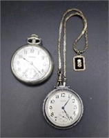 2 X Bid Waltham Pocket Watches Both Running