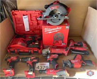 Milwaukee lot of (10 pcs) assorted Milwaukee tools