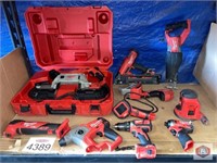 Milwaukee lot of (10 pcs) assorted Milwaukee tools