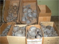 7 Boxes of Black Pipe & Galvanized Fittings
