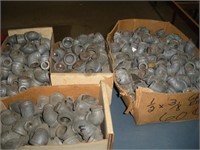 4 Boxes of Black Pipe & Galvanized Fittings