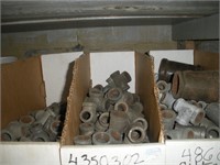 3 Boxes of Black Pipe & Galvanized Fittings