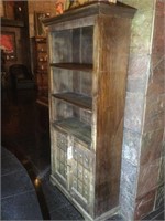 Wood Book shelf. 71x32x12. Some water spots as