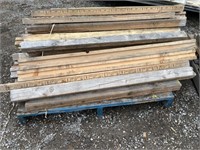 Skid of wood risers