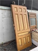 Four wood doors with rails