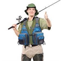 Pellor Outdoor Fishing Vest Multi-Pocket Mesh