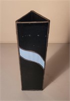 Stained glass vase 10"