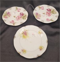 3 plates from Bavaria.  7¾", two designs