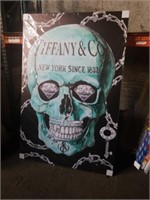 47x71 Tiffany and Company skull