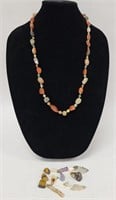 Semi Precious Stone Necklace & Loose Pendants