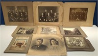 Lot of 9 Vintage Miscellaneous Old Photographs