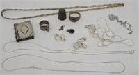 Sterling Silver Jewelry & Other Items - 65.6 grams