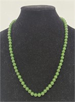 Green Semi Precious Necklace with 14K Gold Clasp