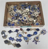 Lot of Jewelry Pieces with Semi Precious Stones