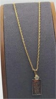 DuBarry Fine Silver Charm with Diamond on GF Chain