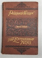 1894 "Pudd'nhead Wilson" by Mark Twain Book