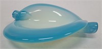 Vintage Murano Blue Glass Candy Dish