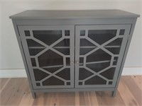 Nice Modern Grey Glass Front Cabinet/ TV Stand