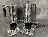 2 Stainless Coffee Pots