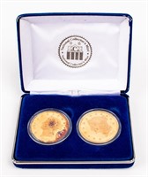 Coin 2 Copy Coins 1849, 1 Silver+1 Bronze, PR DCAM