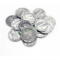 (20) Mercury Dimes - 90% silver