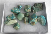 12 pieces of loose Turquoise