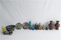 Chinese Cloisonne' and ceramic objects