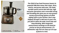 Crux 3.7 Qt. Air Fryer w Touchscreen - Stainless s
