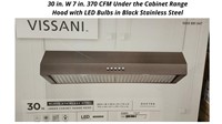 Vissani 30" Under Cabinet Range Hood - Black Stain