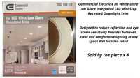 Commercial Electric 6" LED Low Glare Recessed Trim