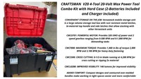 Craftsman 4pc. 20V Tool Kit with Hard Case