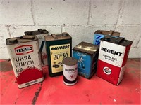 Collection of Vintage oil cans etc.