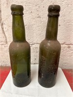 2 Antique Bottles, Kierker &Co, H. McCauley