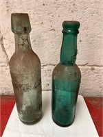 2 Antique Bottles, Morton &Co, P O'Meara
