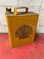 Shell petrol can.